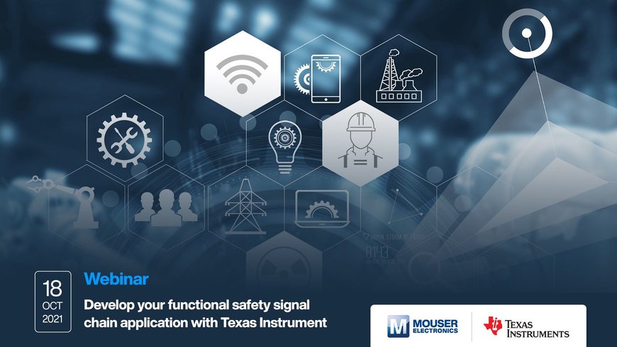 MOUSER ELECTRONICS Y TEXAS INSTRUMENTS
PRESENTAN SU SEMINARIO WEB SOBRE SEGURIDAD FUNCIONAL